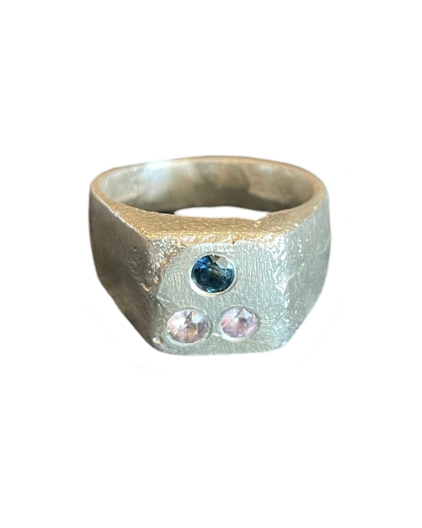 Makoto Iwasa - Blue & Pink Sapphire Ring