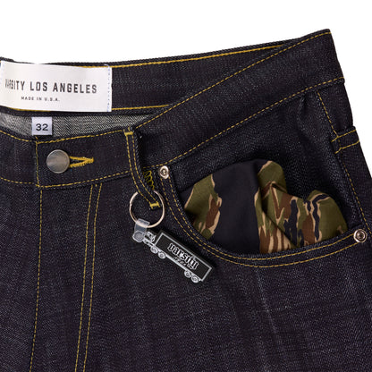 Varsity Raw Japanese Denim Shorts