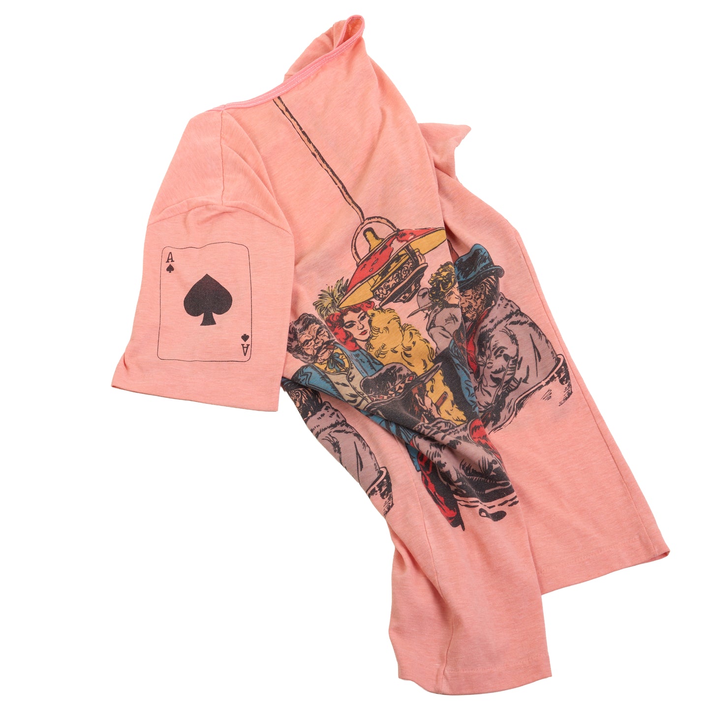 70’s Ace of Spades Old West Poker Scene Tee