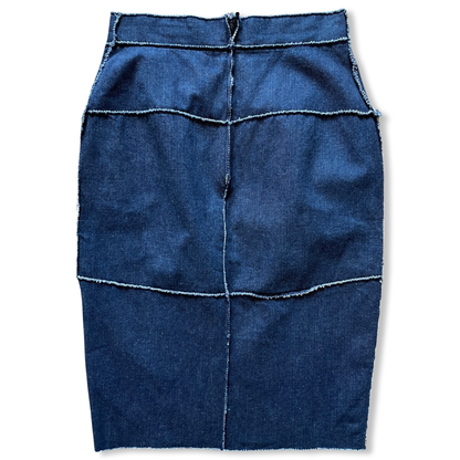 Chanel Denim Patchwork Skirt