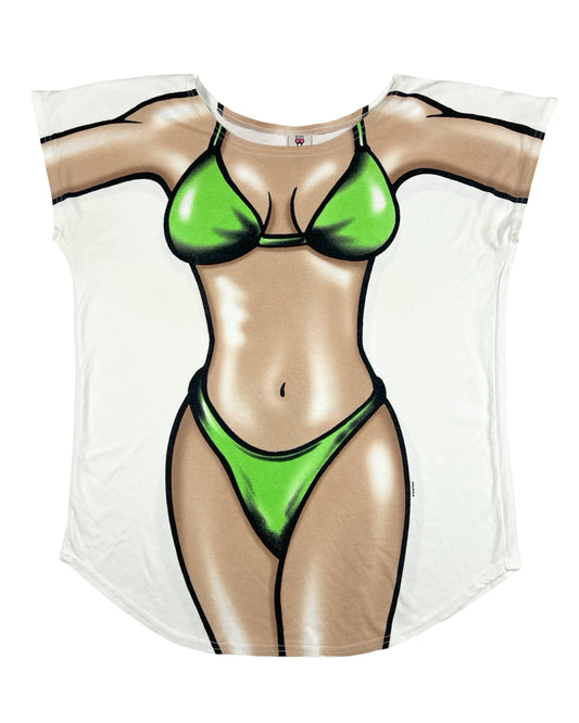 Bikini Print Shirt (Green)