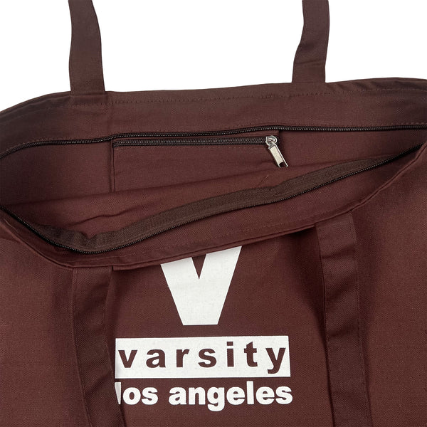 Varsity Los Angeles Zip Top Rust Tote